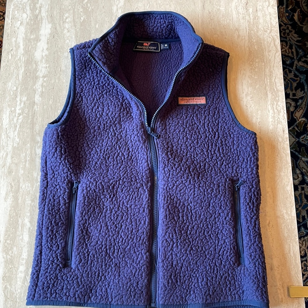 Vineyard Vines boys Sherpa zippered vest